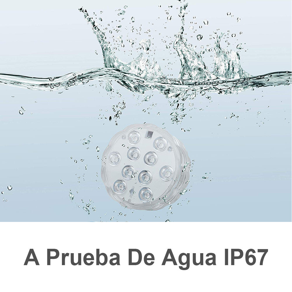 LUZ LED SUMERGIBLE CON CONTROL REMOTO PARA PISCINAS