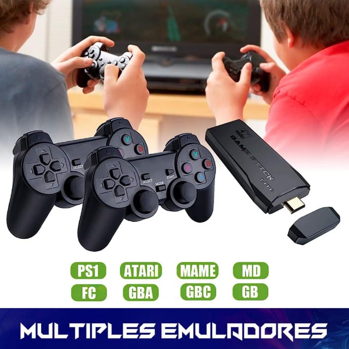 MINI CONSOLA 4K, 10.000 VIDEOJUEGOS, EMULA 9 CONSOLAS