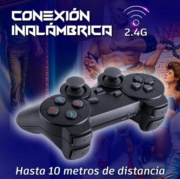 MINI CONSOLA 4K, 10.000 VIDEOJUEGOS, EMULA 9 CONSOLAS