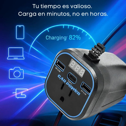 Inversor De Corriente Para Carro 200W