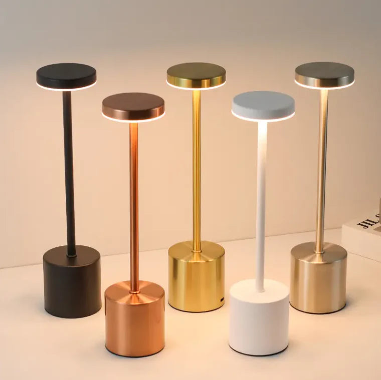 Lámpara Táctil Recargable De Metal - Luma