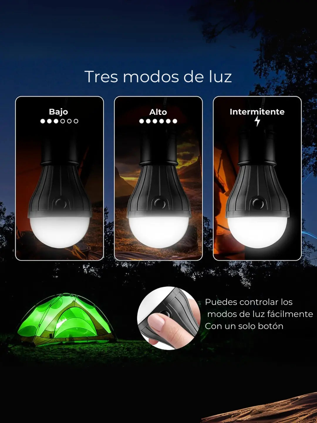 Lampara Colgante Recargable - ClariSol