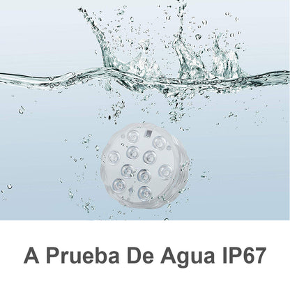 LUZ LED SUMERGIBLE CON CONTROL REMOTO PARA PISCINAS