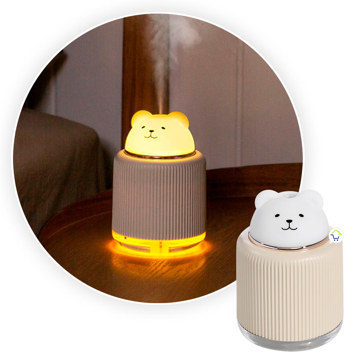 MINI DIFUSOR / HUMIDIFICADOR LED DE ANIMALES